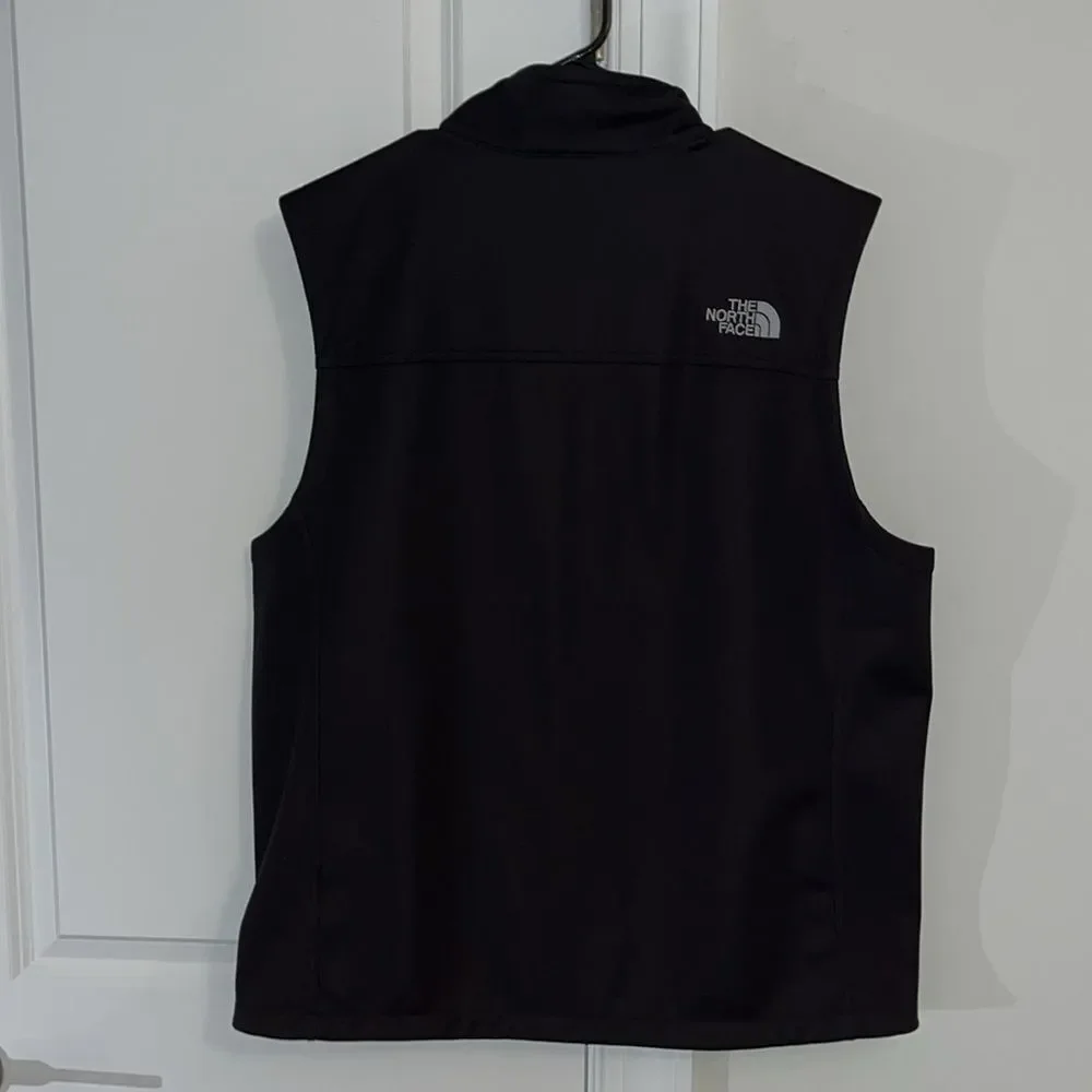 The North Face Black Apex Bionic Fleece Material Full Zipper Vest H R Block Tax